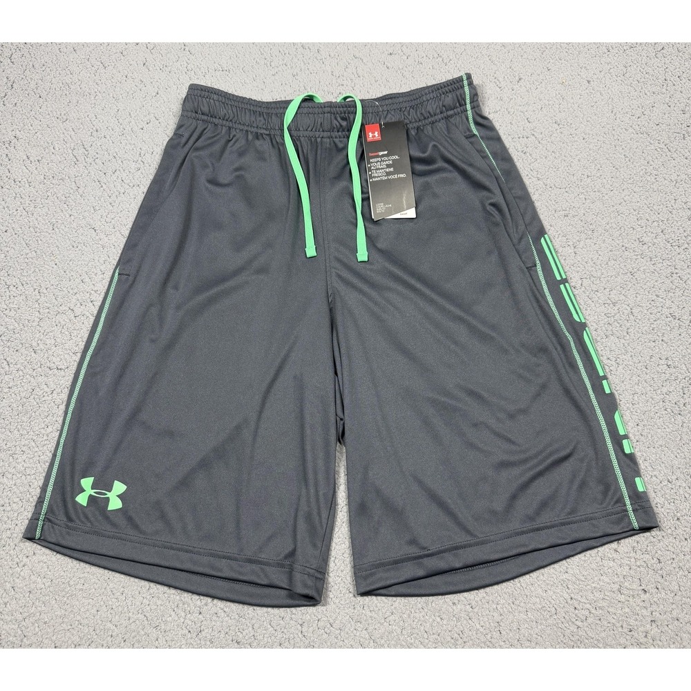 NWT Under Armour Shorts Mens Small‎ Gray HeatGear Loose Basketball Athletic